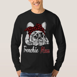 T-shirt Frenchie Mom French Buldog avec casque rouge