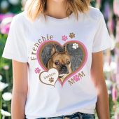 T-shirt Frenchie Mom French Bulldog Photo personnalisée
