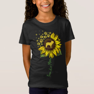 T-Shirt Frenchie Mom Sunflower French Bulldog Lover Cadeau
