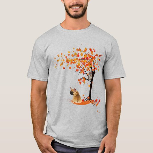 T-shirt Frenchie My Spirit Animaux Owl Frenchie Lovers (Devant)