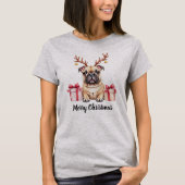 T-shirt Frenchie Reindeer (Devant)