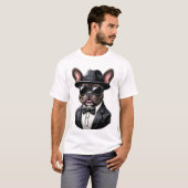 T-shirt Frenchie The Gangster (Devant entier)