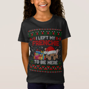 T-Shirt Frenchie Vilain Noël Drôle Français Chien Vilain X