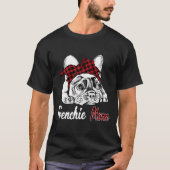 T-shirt Frenchie Womens Frenchie Mom French Bulldog avec (Devant)