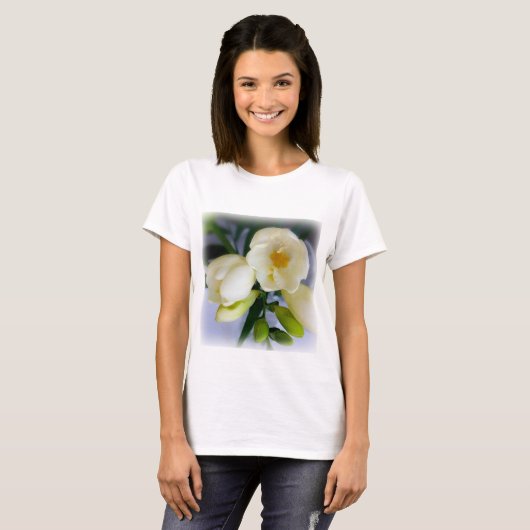 T-shirt frénésie jaune blanc (Devant entier)