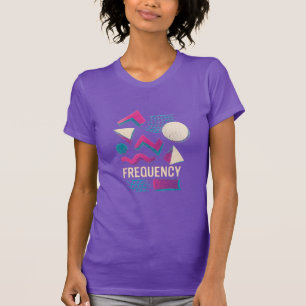 T-shirt FRÉQUENCE – Conception Abstraite Synthwave Vintage