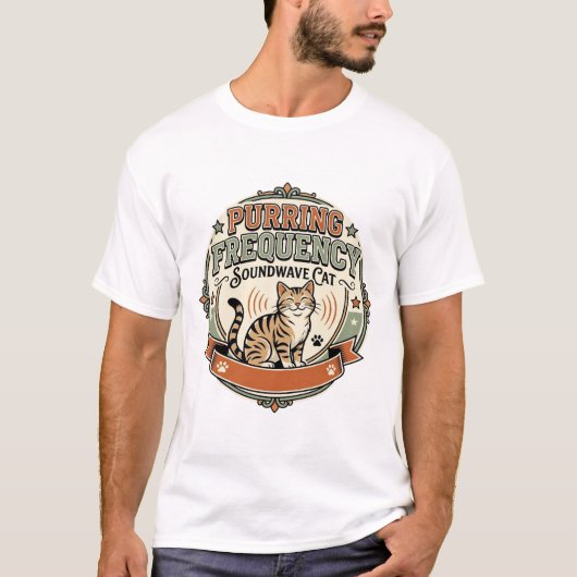 T-shirt Fréquence de ronronnement Sonore Chat Fréquence de (Devant)