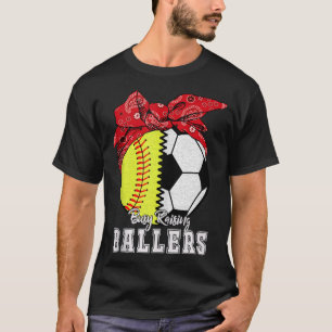 T-shirt Fréquenté Ballers de levage Soccer de softball - S