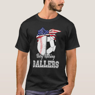T-shirt Fréquente Élévation Ballers Baseball Soccer Maman