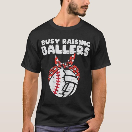 T-shirt Fréquente Élévation Ballers Baseball Volleyball Ma (Devant)