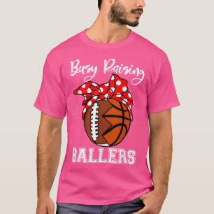 T-shirt Fréquente Élévation Ballers Funny Football Basketb