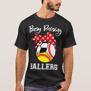 T-shirt Fréquente Raising Ballers Funny Baseball Softball