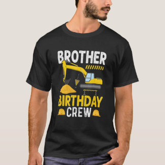 T-shirt Frère Anniversaire de construction d'équipage Anni