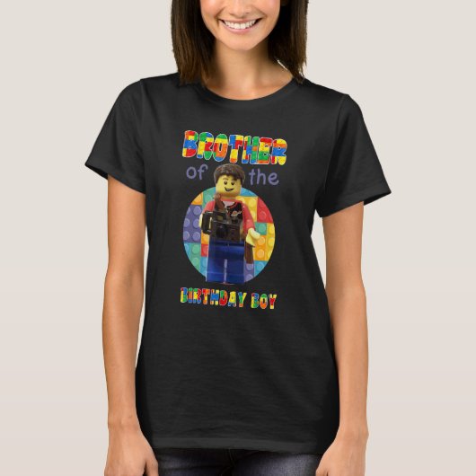 T-shirt Frère Brick Builder Blocs Maître Constructeur (Devant)