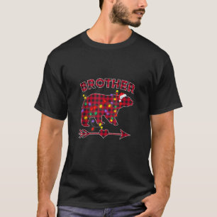 T-shirt Frère Buffalo rouge Ours Pyjama de Noël F