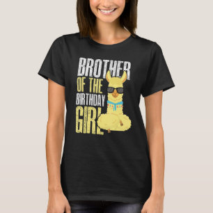 T-shirt Frère D'Anniversaire Llama Lover Matching Birt