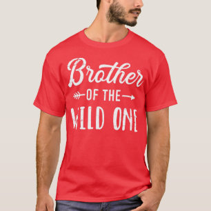 T-shirt Frère de la fille sauvage correspondant à la famil