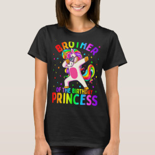 T-shirt Frère De La Princesse Anniversaire Dabbing Unic