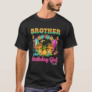 T-shirt Frère De L'Anniversaire Fille Amusante Hawaii Anni