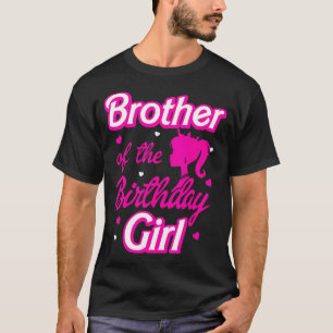 T-shirt Frère De L'Anniversaire Fille Poupée Fête Famille