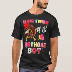 T-shirt Frère De L'Anniversaire Garçon Dabbing Pères Donut
