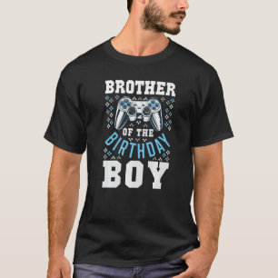 T-shirt Frère de l'Anniversaire Garçon Joueur vidéo de jum