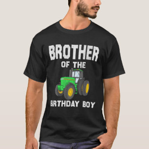 T-shirt Frère De L'Anniversaire Garçon Vintage Ferme Tract