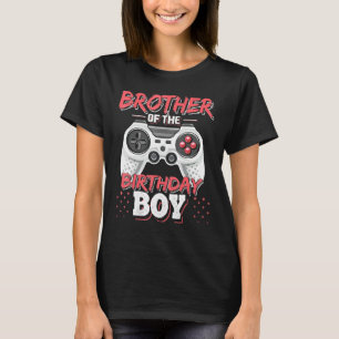 T-shirt Frère De L'Anniversaire Jeu Vidéo Correspondant Ga