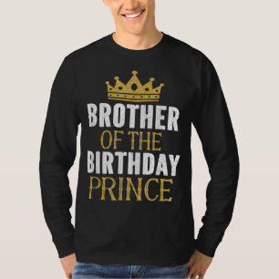 T-shirt Frère De L'Anniversaire Prince Boys Anniversaire P