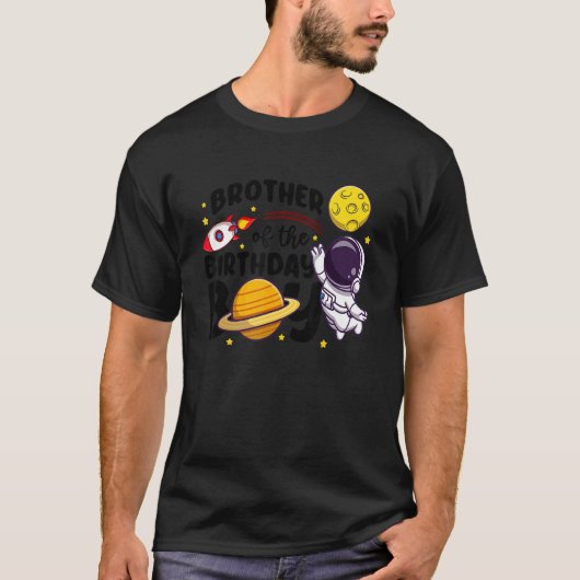 T-shirt Frère De L'Astronaut Anniversaire Thème Espace Gar (Devant)