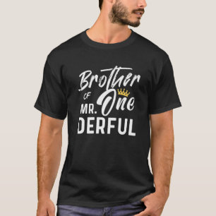 T-shirt Frère De M. 1Er Anniversaire Onederful One- Big M