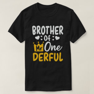 T-shirt Frère de M. Onederful 1er Anniversaire