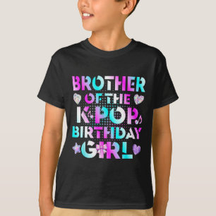 T-shirt Frère des filles d'anniversaire de la K-Pop musiqu