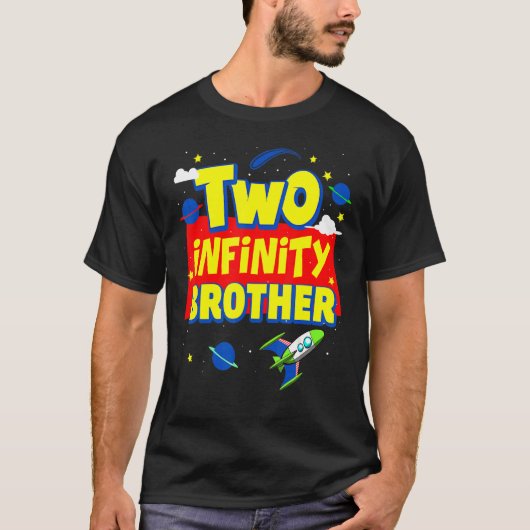 T-shirt Frère Deux Infinité Et Au-Delà Décoration Annivers (Devant)