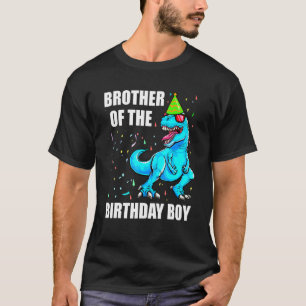 T-shirt Frère Dinosaure De L'Anniversaire Garçon Big Broth