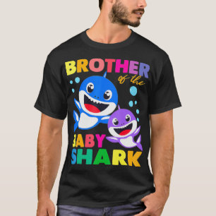 T-shirt Frère Du Bébé Requin Anniversaire Frère Requin