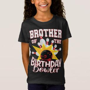 T-Shirt Frère Du Bowler D'Anniversaire Kid Bowling Party