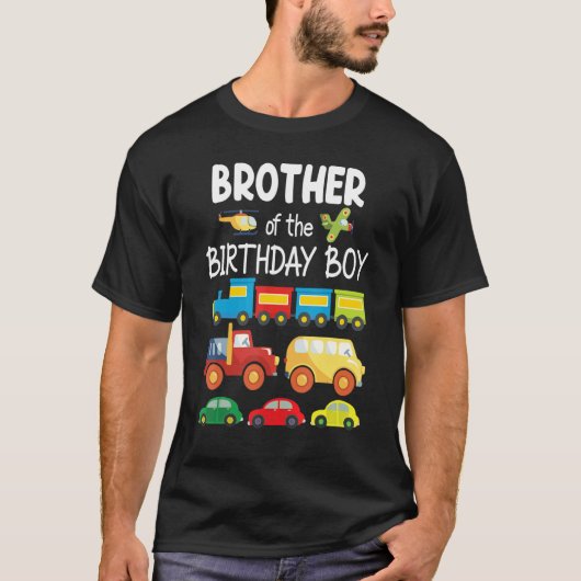 T-shirt Frère Du Chauffeur De Voiture D'Anniversaire Camio (Devant)
