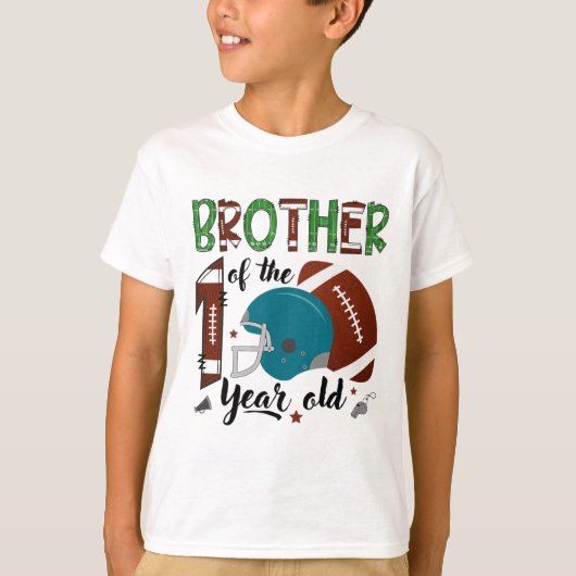T-shirt Frère du Footll de 1 an 1ère année Down Bir (Devant)