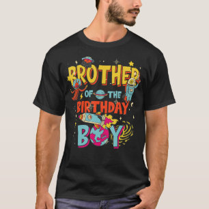 T-shirt Frère du garçon d'anniversaire Astronaut Boy Space