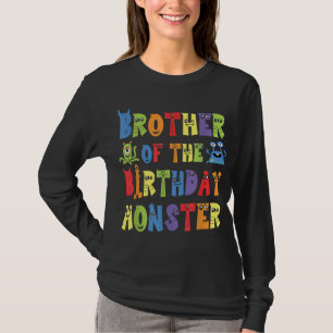 T-shirt Frère Du Monstre D'Anniversaire Alien Enfant B-day