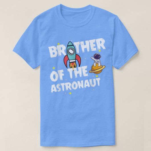 T-shirt Frère du thème spatial astronautique de naissance (Design devant)