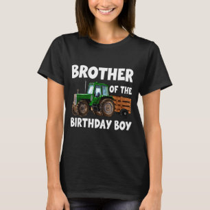 T-shirt Frère du tracteur fermier garçon d'anniversaire