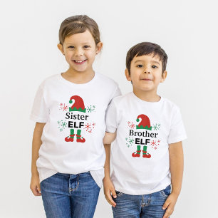 T-shirt Frère Elf Boy's Blanc