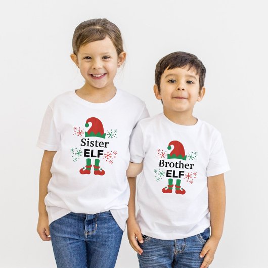 T-shirt Frère Elf Boy's Blanc