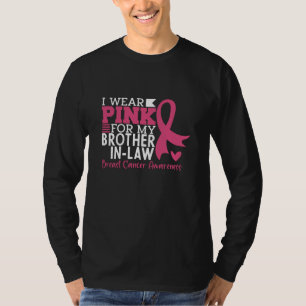 T-shirt Frère En Droit Famille Correspondant Cancer Du Sei