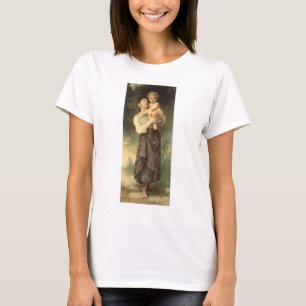 T-shirt Frère et soeur par William Adolphe Bouguereau