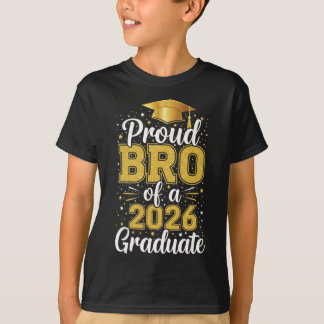 T-shirt Frère fier d'un diplômé de la promotion 2026 de Cl