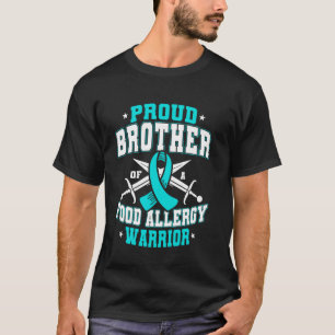 T-shirt Frère fier d'un guerrier contre l'allergie aliment