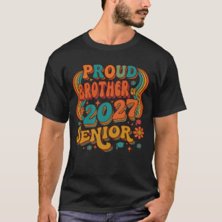 T-shirt Frère fier d'un senior de 2027.